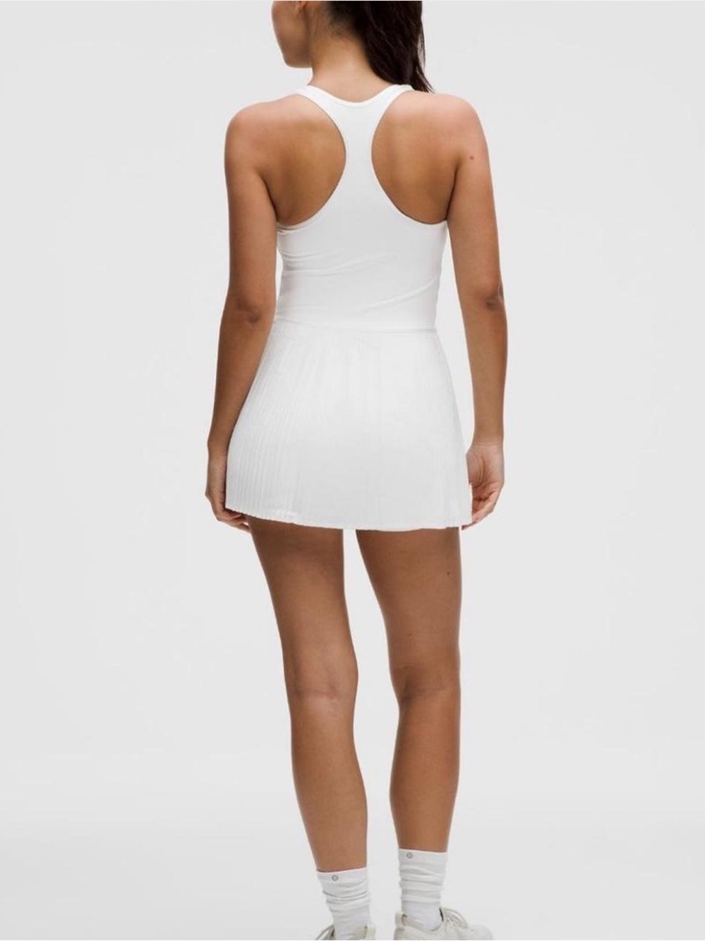 Lululemon White Pleated Tennis Dress - Picture 2 of 4